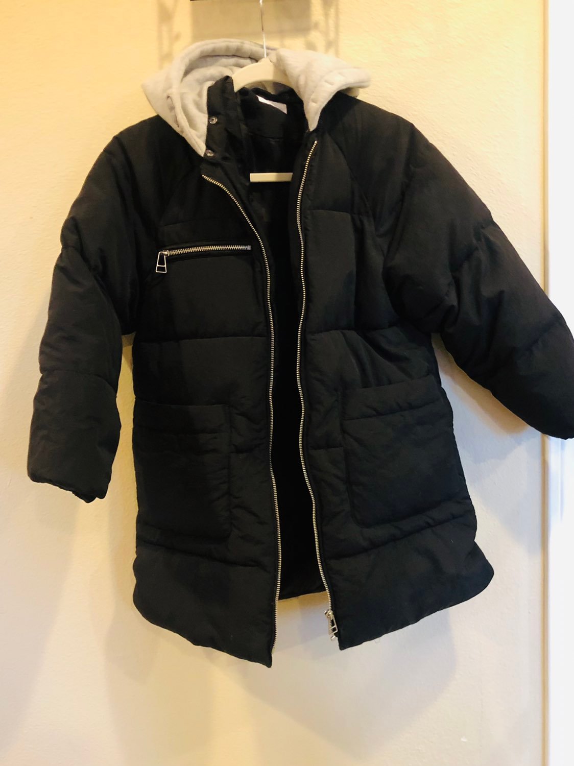 Zara girls black puffy thick Coat / Jacket