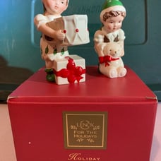 Lenox VINTAGE elf salt & pepper shakers