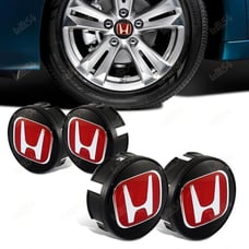 Set of 4 JDM Red H Wheel Center Caps Hubs Cover 58mm Cap For CIVIC FIT INSIGHT