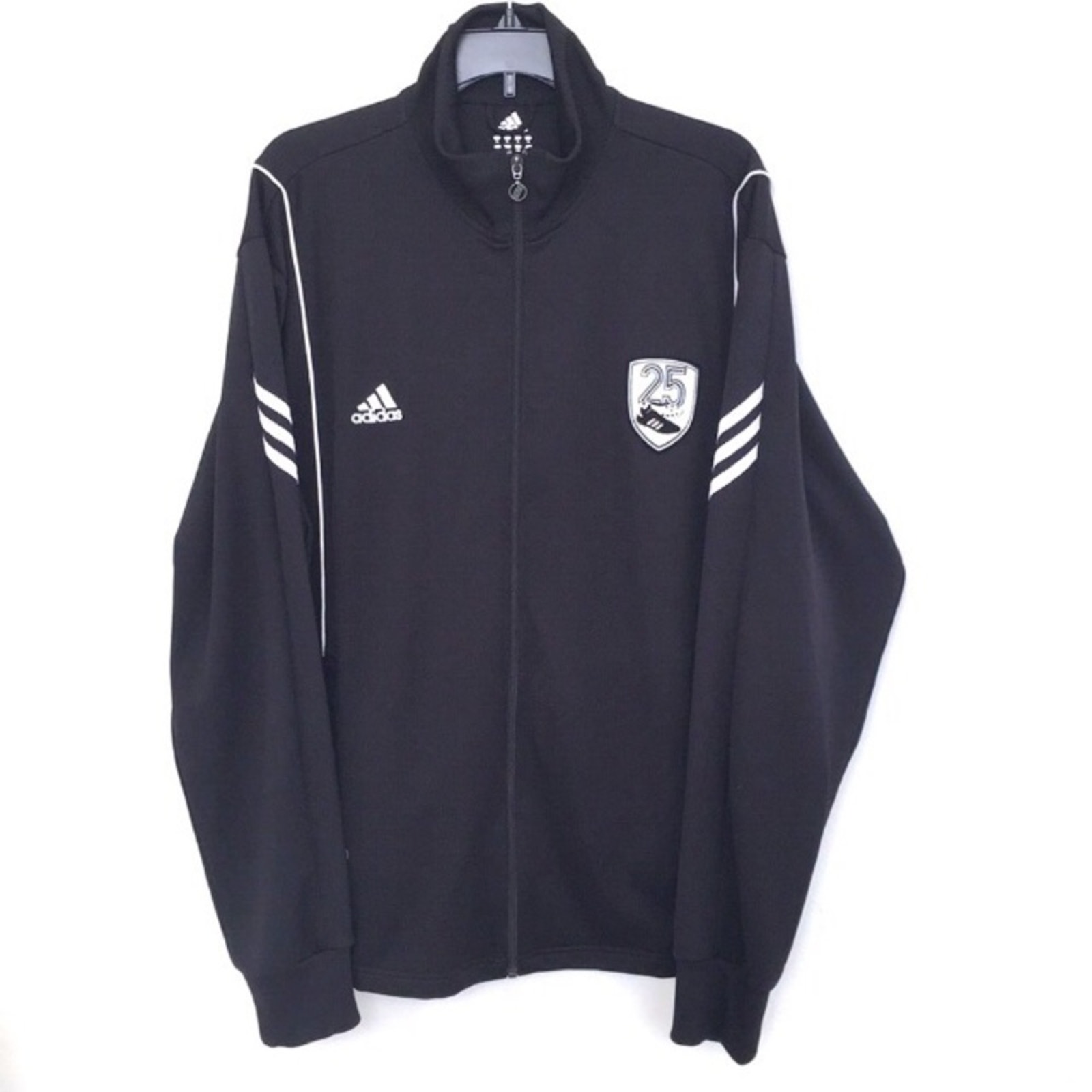 Adidas soccer Jacket SIZE XL EUC black retro