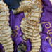 Vintage Pair Of Large BIG 18” Art CERAMIC 3D sea horse nautical Wall Decor ART