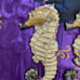 Vintage Pair Of Large BIG 18” Art CERAMIC 3D sea horse nautical Wall Decor ART
