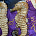 Vintage Pair Of Large BIG 18” Art CERAMIC 3D sea horse nautical Wall Decor ART