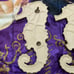 Vintage Pair Of Large BIG 18” Art CERAMIC 3D sea horse nautical Wall Decor ART