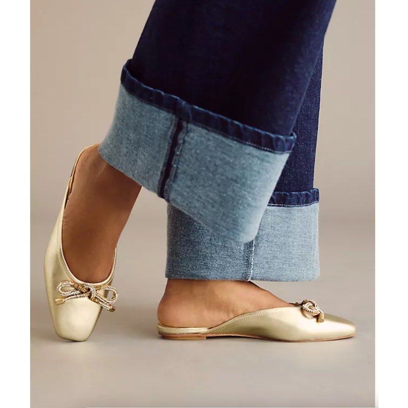 Anthropologie X Guilhermina Ballet Mules Multicolor Size 7 M