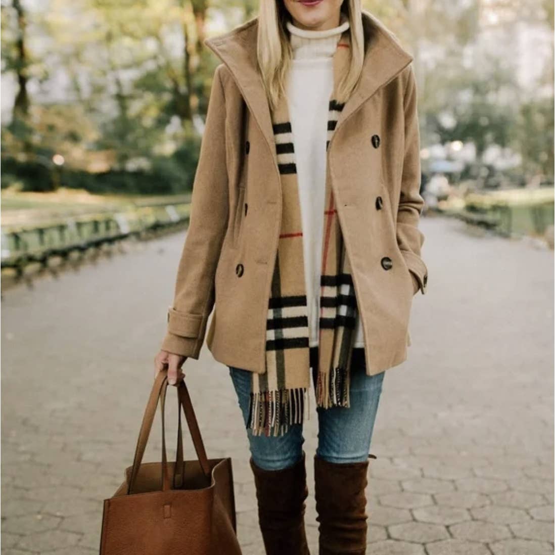 thread & supply double breasted peacoat