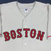 Vintage 90s Boston Red Sox Pedro Martinez Authentic Jersey Russell Athletic 44