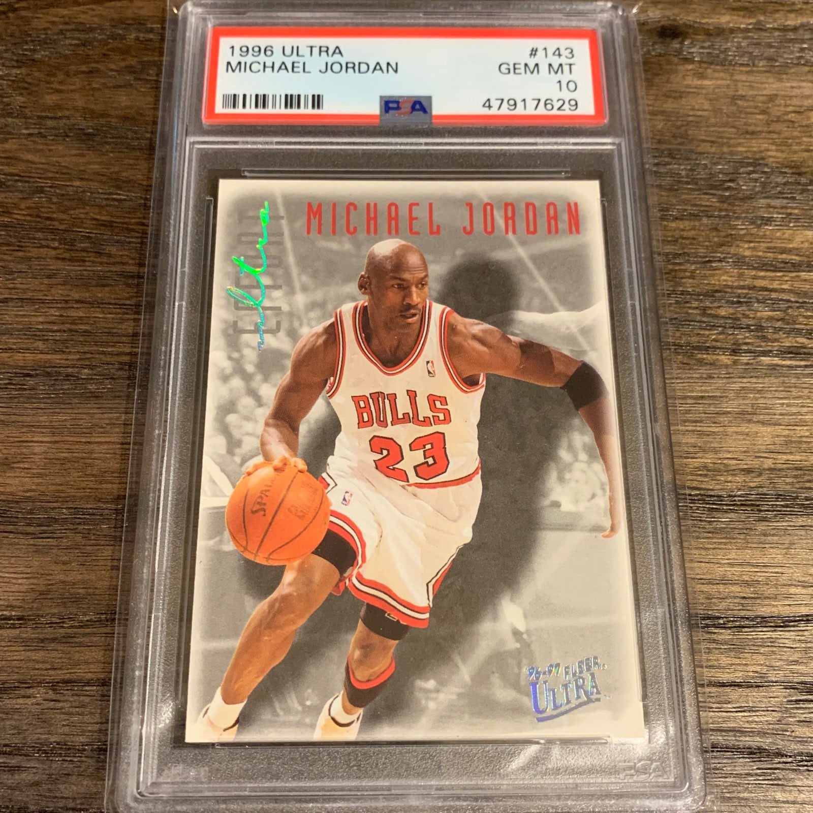 1996 Ultra #143 Michael Jordan PSA 10 GE