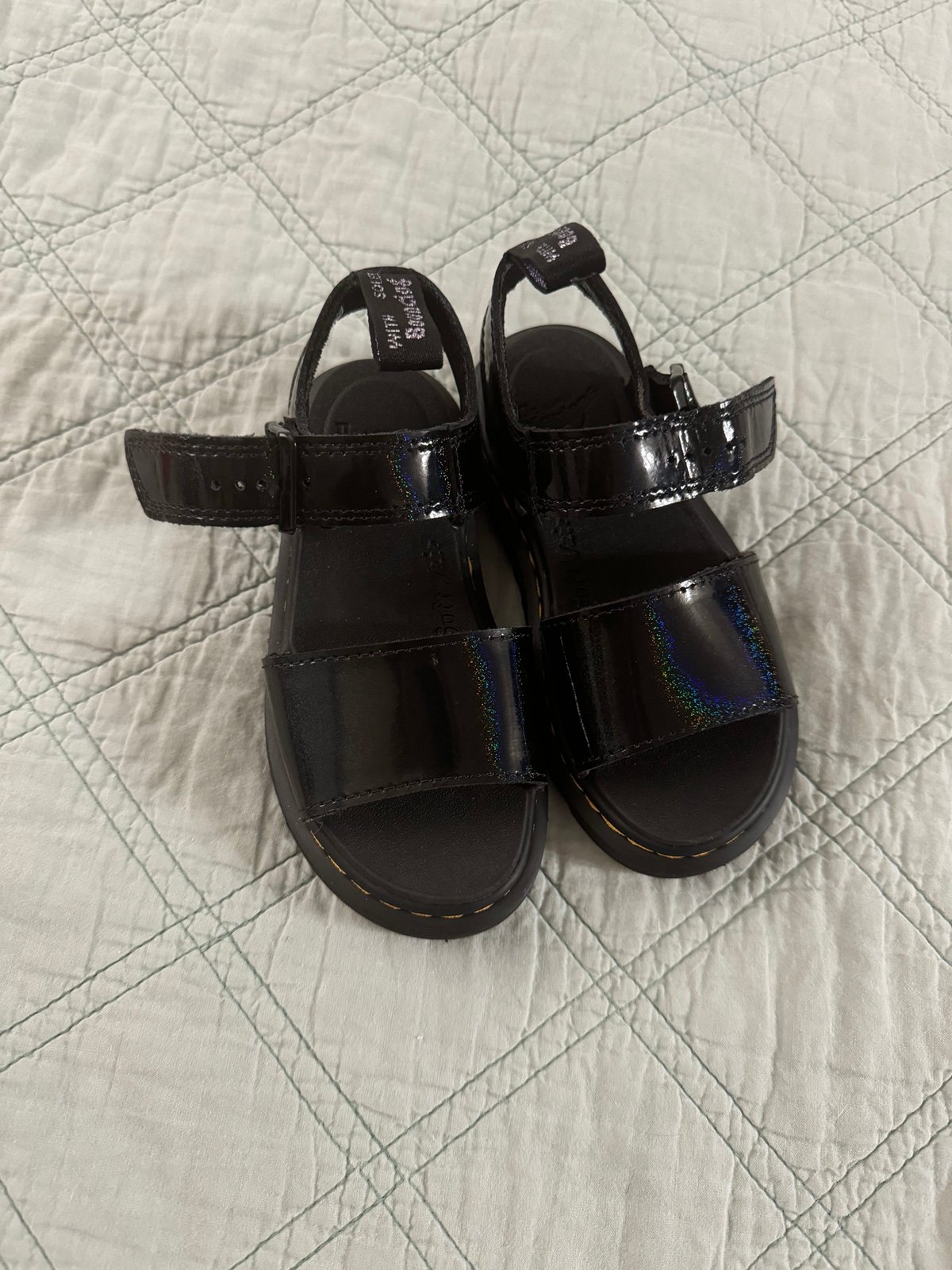 Kids Doc Marten iridescent sandals size 11