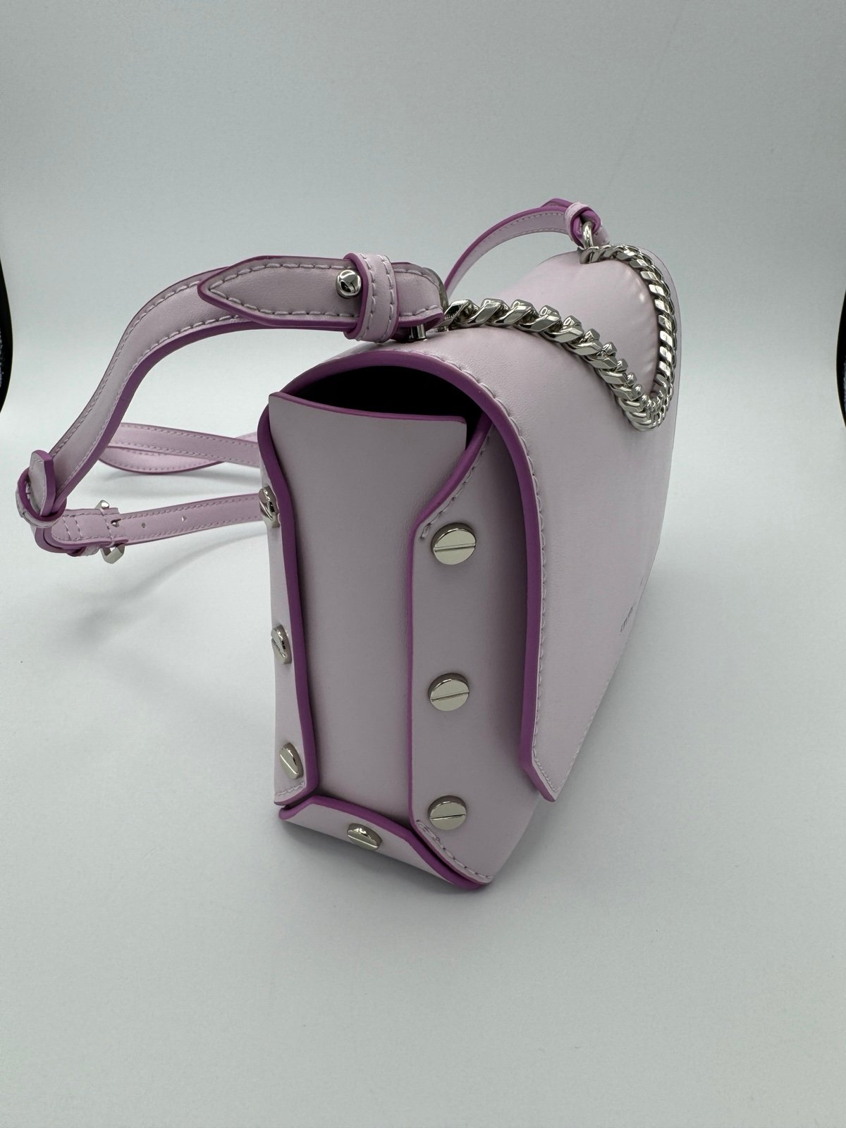 Charles and Keith Screw Motif Front Flap Bag - Lilac