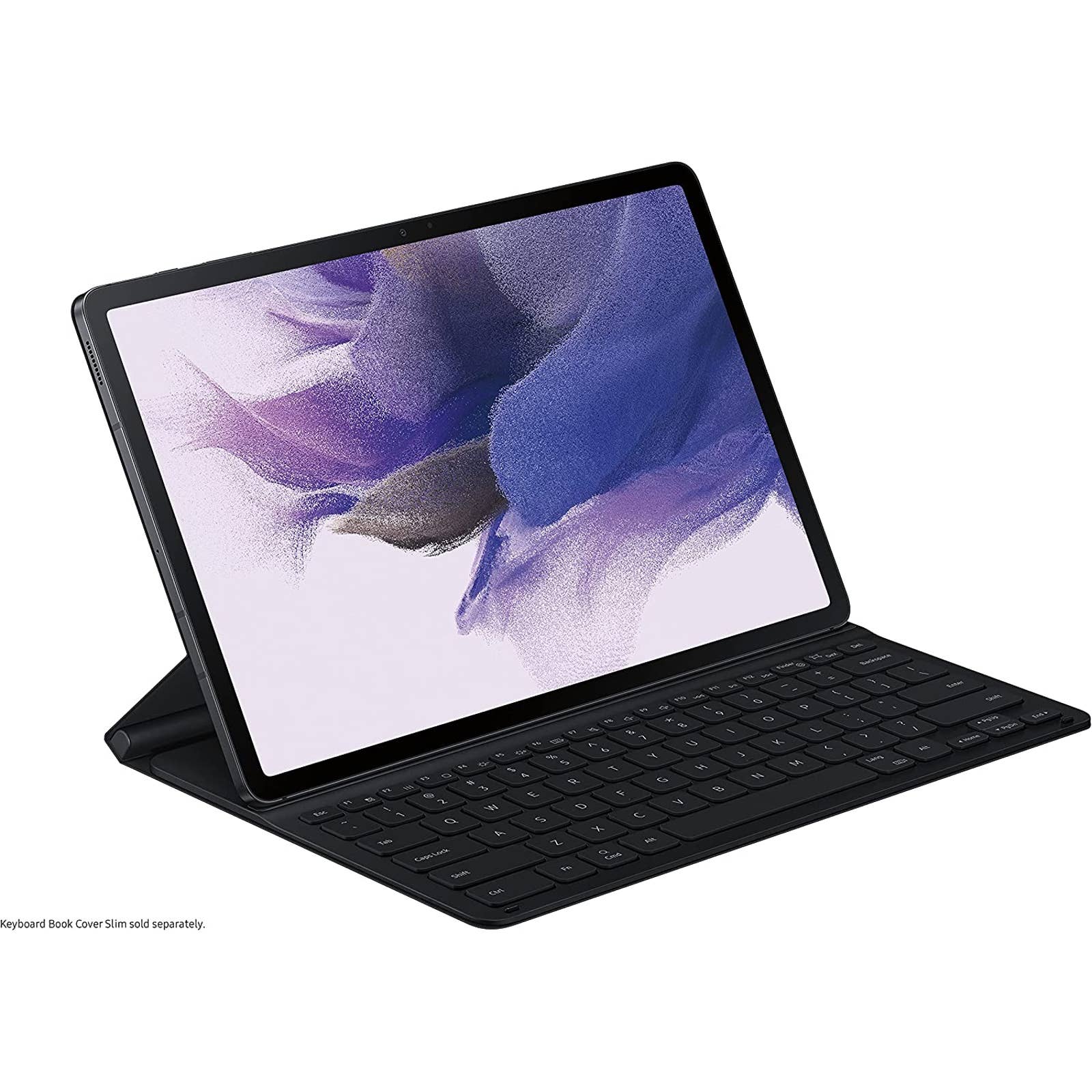 Samsung - Galaxy Tab S8+, Tab S7 FE, Tab S7+ Slim Book Keyboard Cover