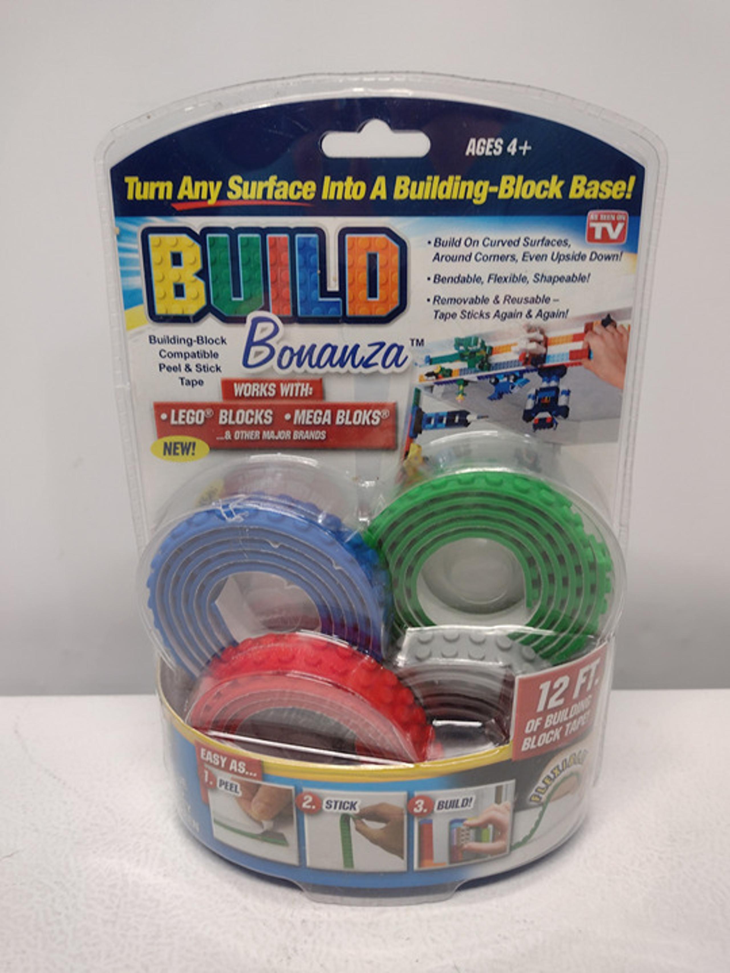 NWT! Build Bonanza Building Base Tape - Works with Lego & Mega Bloks!