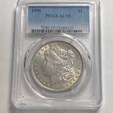 1896 Morgan Silver Dollar PCGS AU 55