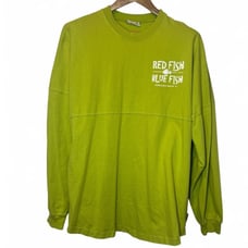 RARE Spirit Jersey Unisex L Green Dr. Seuss Pensacola Beach Red Fish Blue Fish