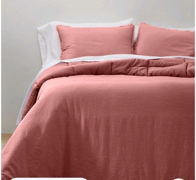 Heavyweight Linen Blend Comforter & Sham Set - Casaluna / KING