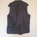 Suit Select Reversible Vest Wool Blend Gray Black