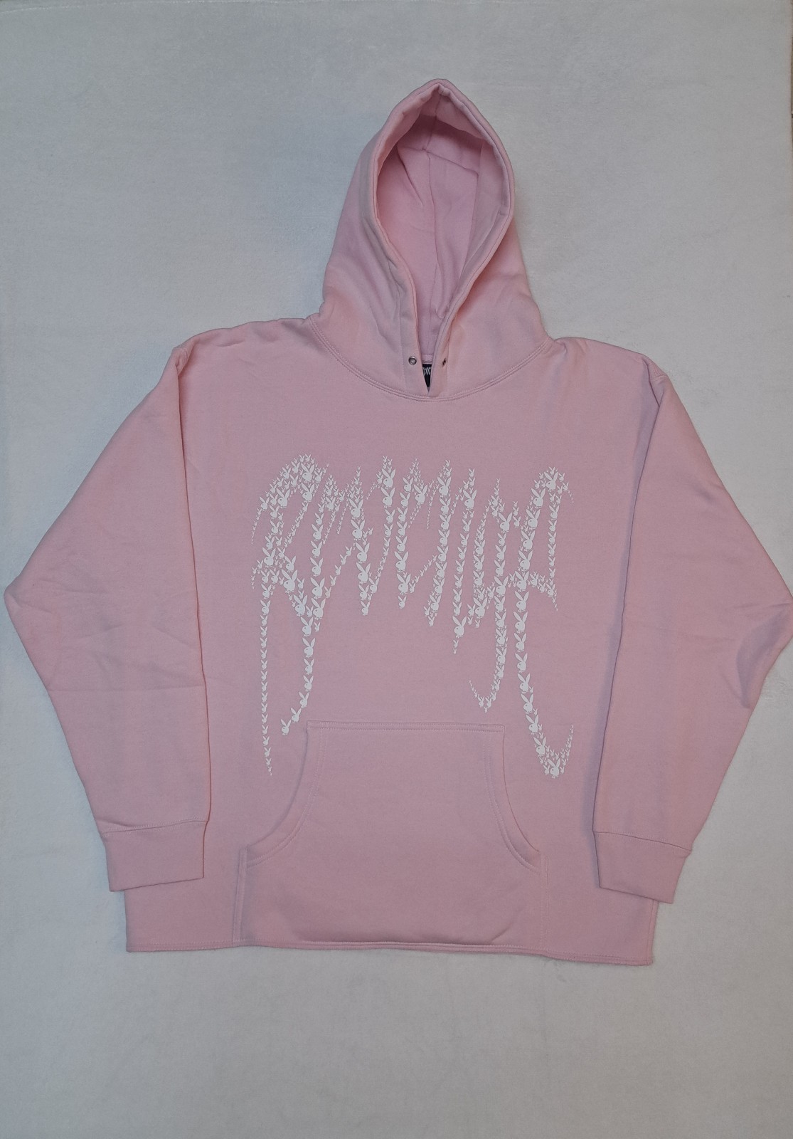 Revenge x Playboy Pink Multi-Bunny Logo Hoodie - Men's size XL