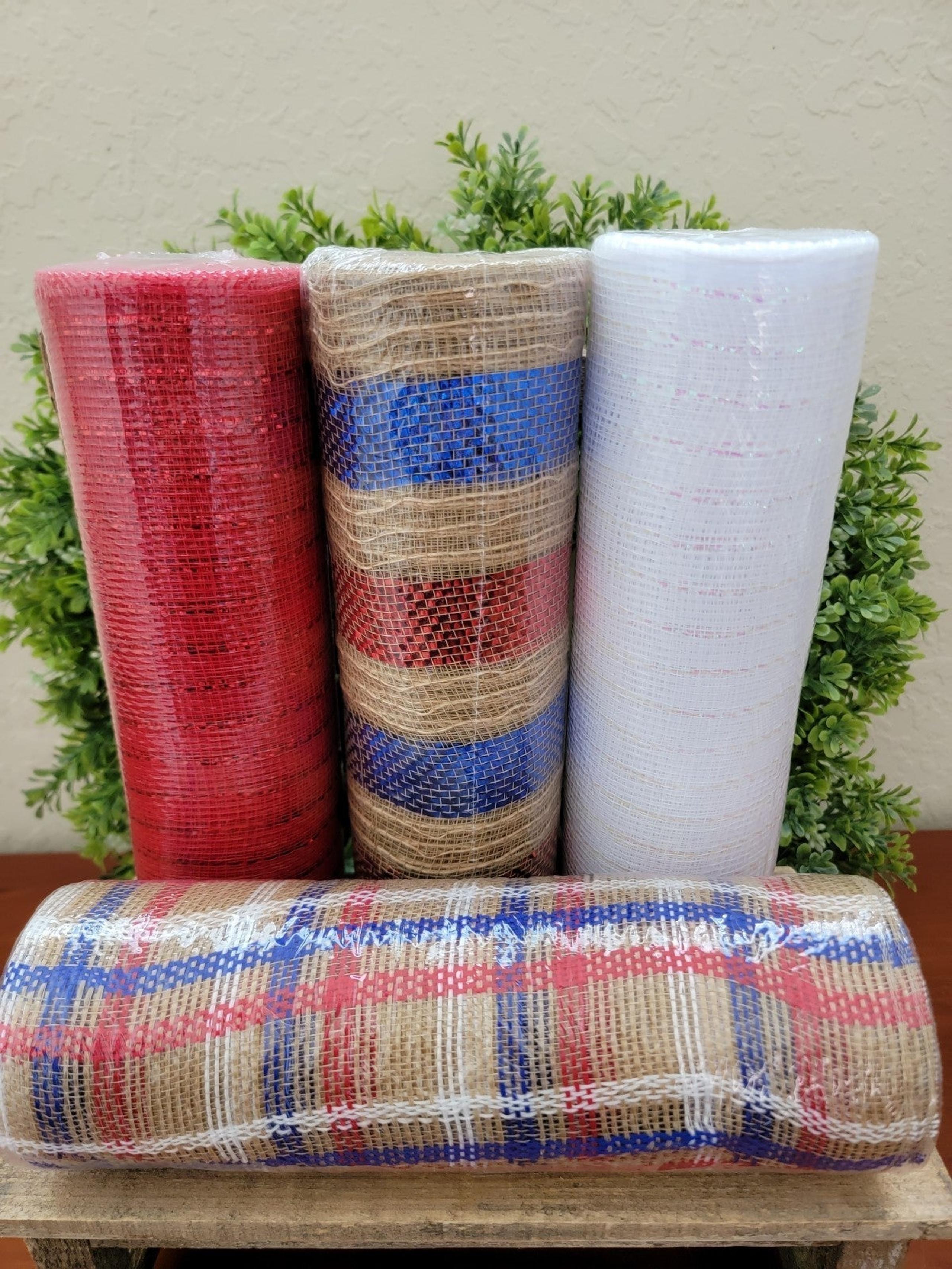 Decorative Mesh Ribbon, Set of Four.