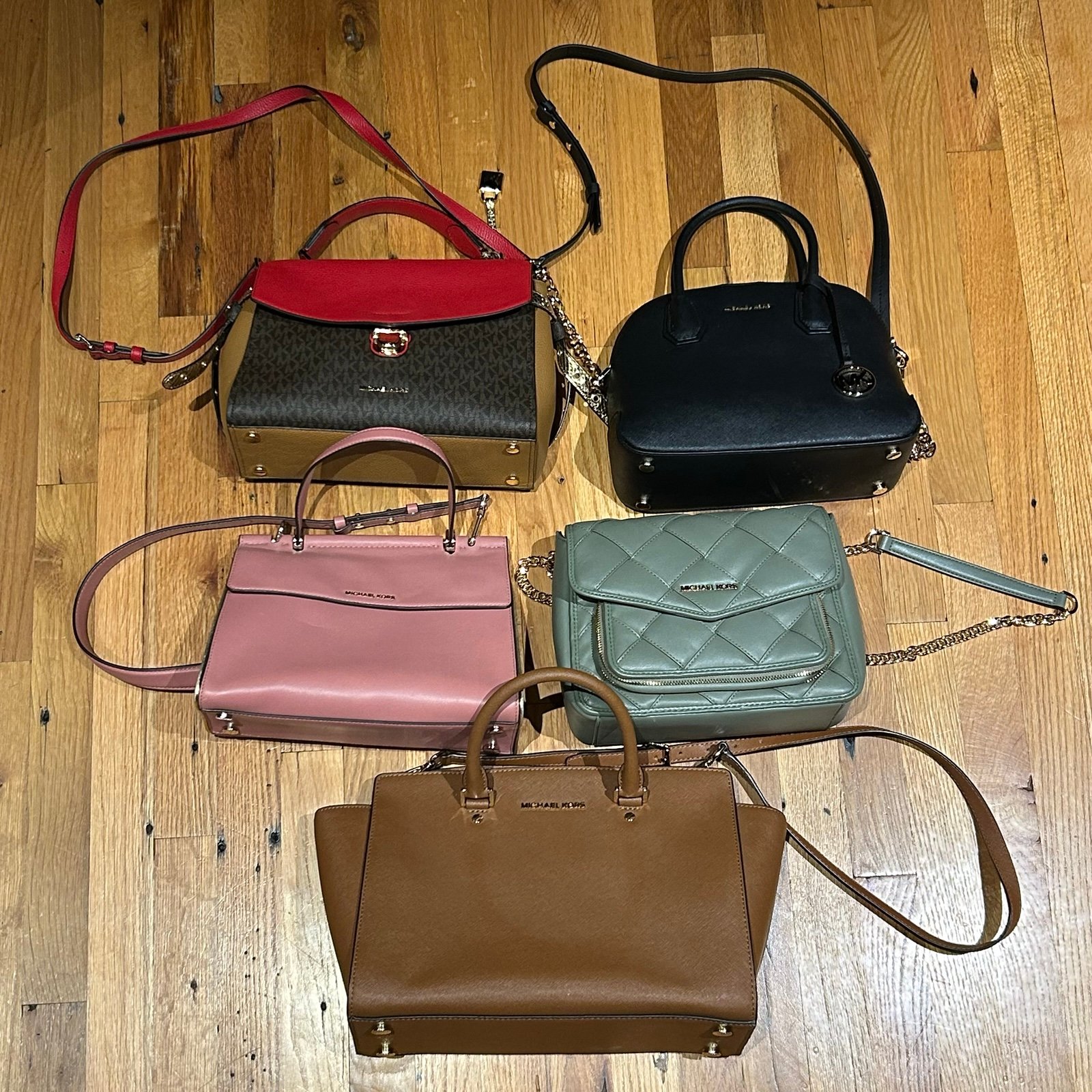 Bundle of THREE Michael Kors purses