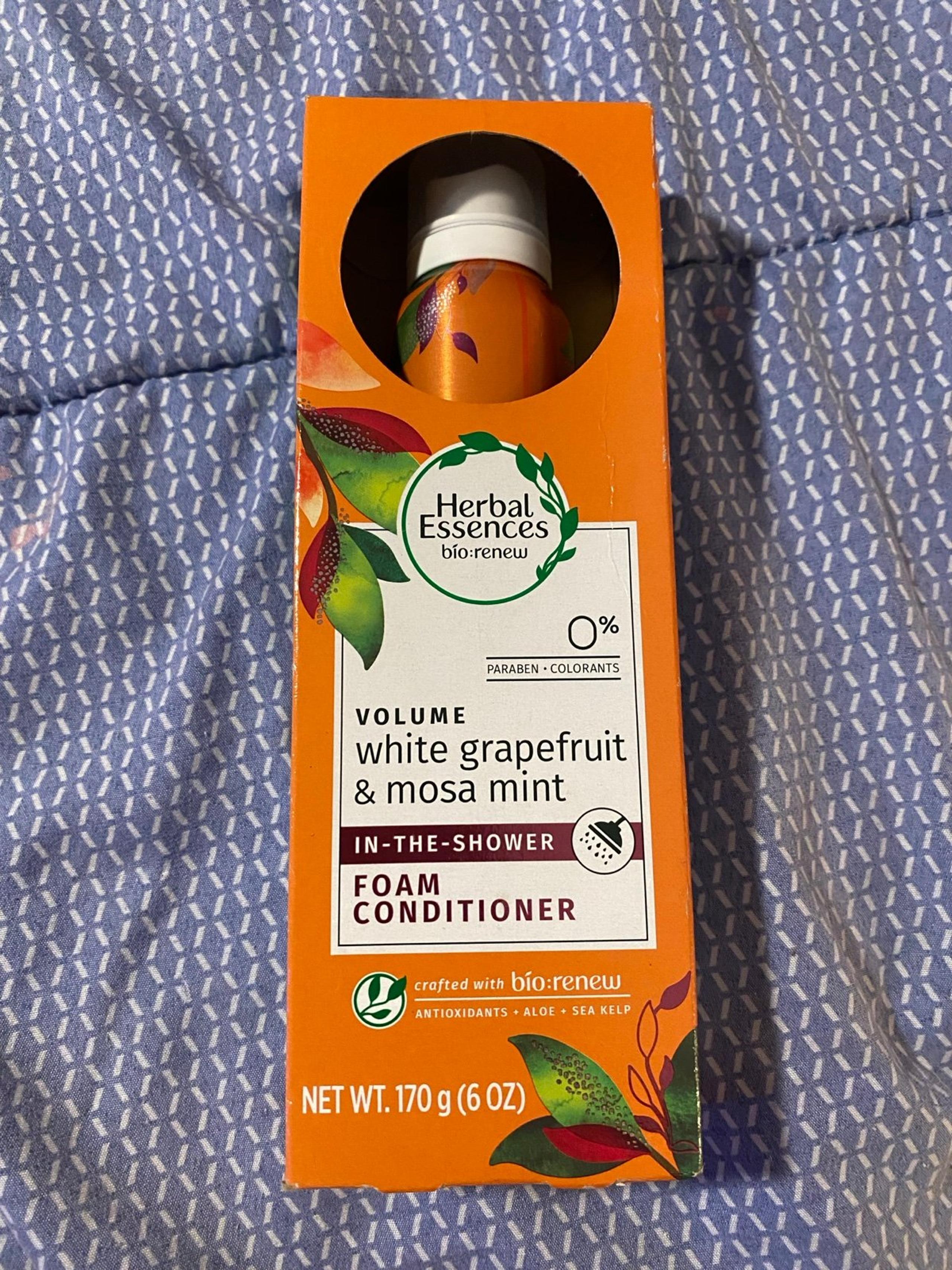 herbal essence foam conditioner new