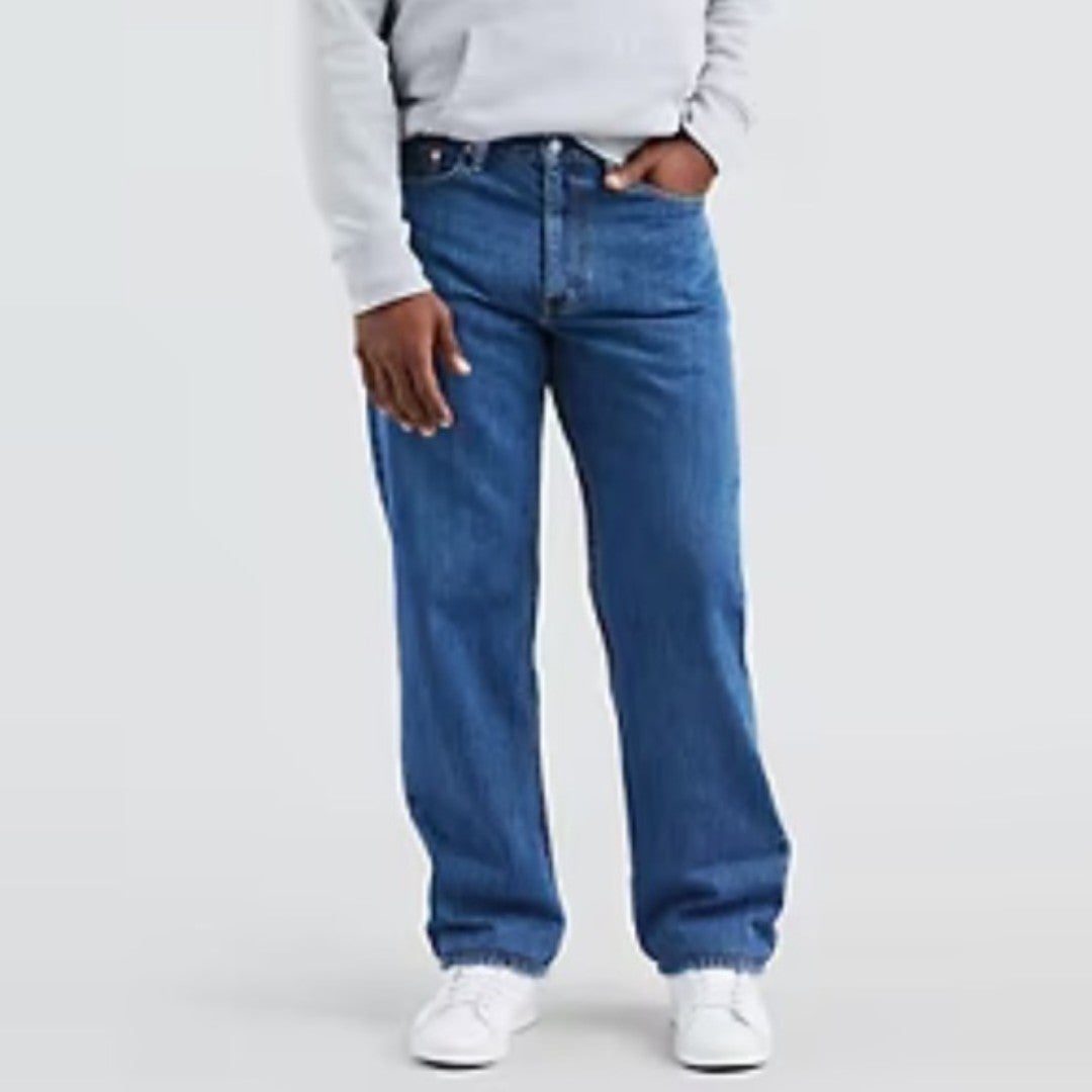 Levi’s 550 Men’s Relaxed Fit Blue Denim Jeans Size 48x29 Cotton Non-stretch
