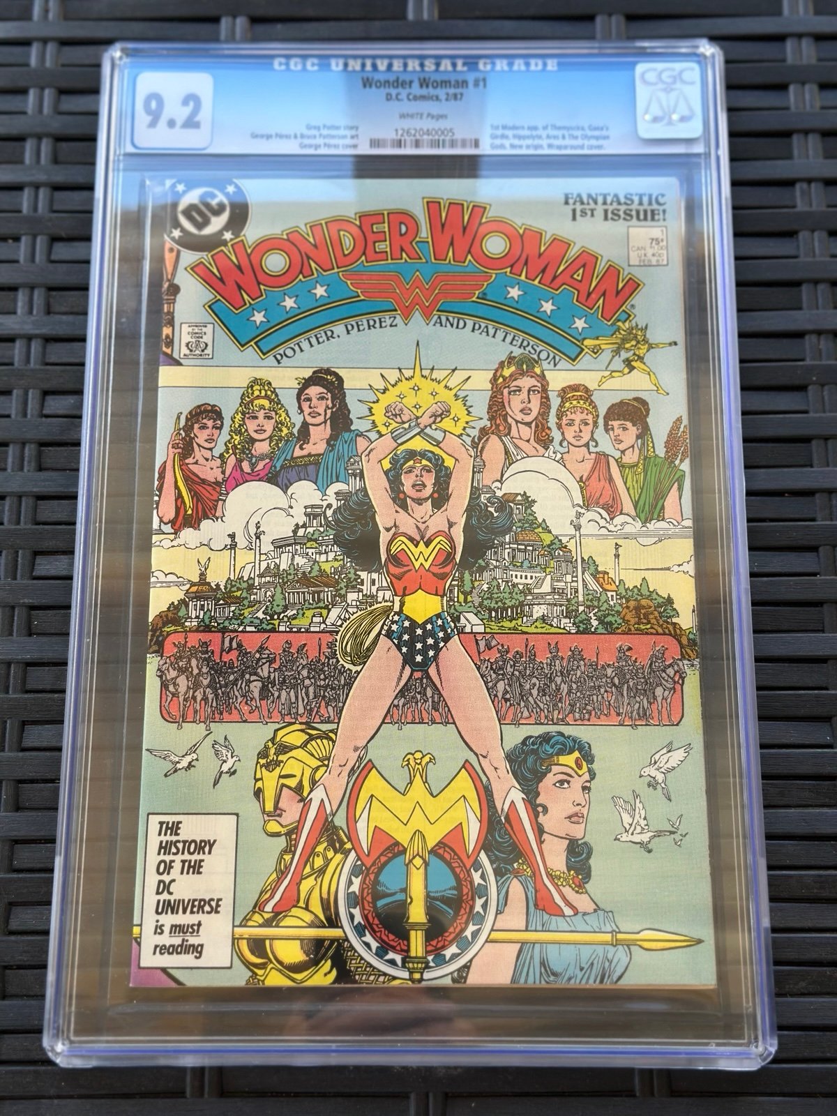 Wonder Woman #1 CGC 9.2 George Perez 1987