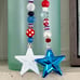 Patriotic Glass Bead Star Garland