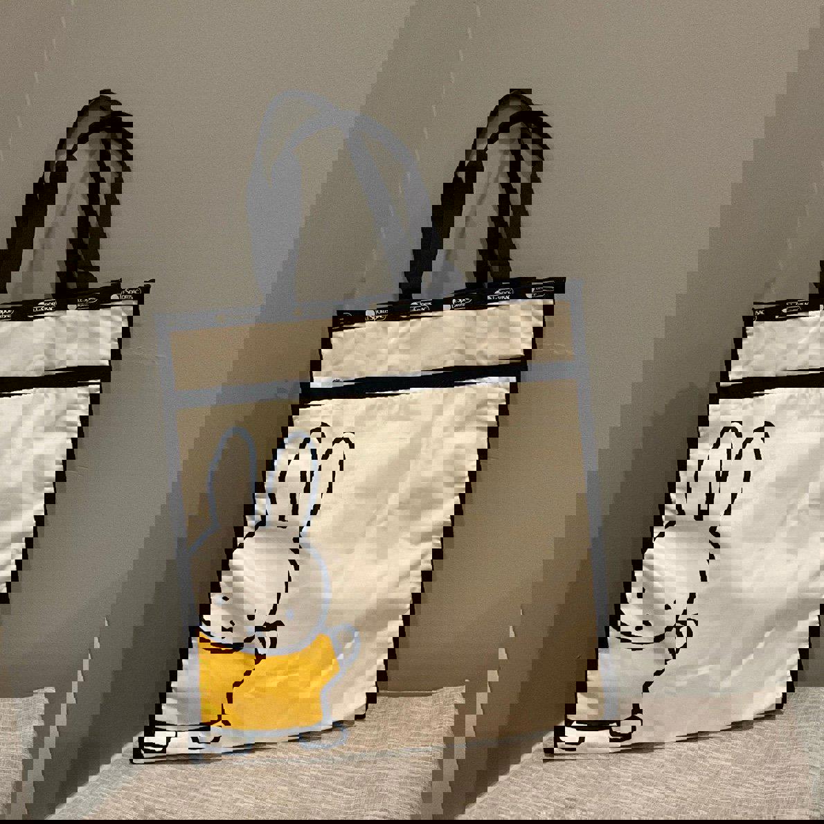 Lesportsac Dick Bruna Miffy Book Tote Bag Large NWT