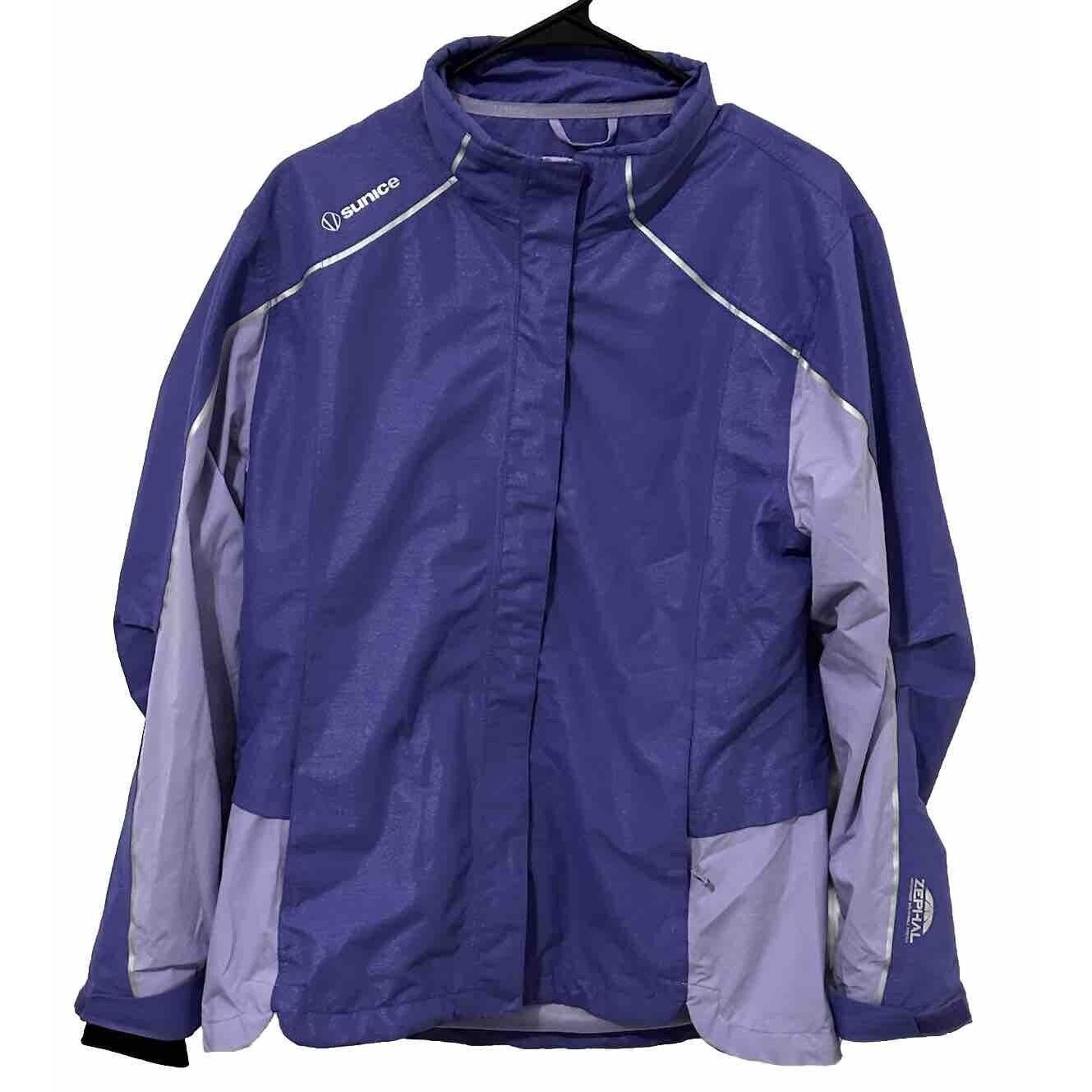 SUNICE WOMENS JACKET SIZE XL PURPLE ZEPHAL LONG SLEEVE WINDBREAKER