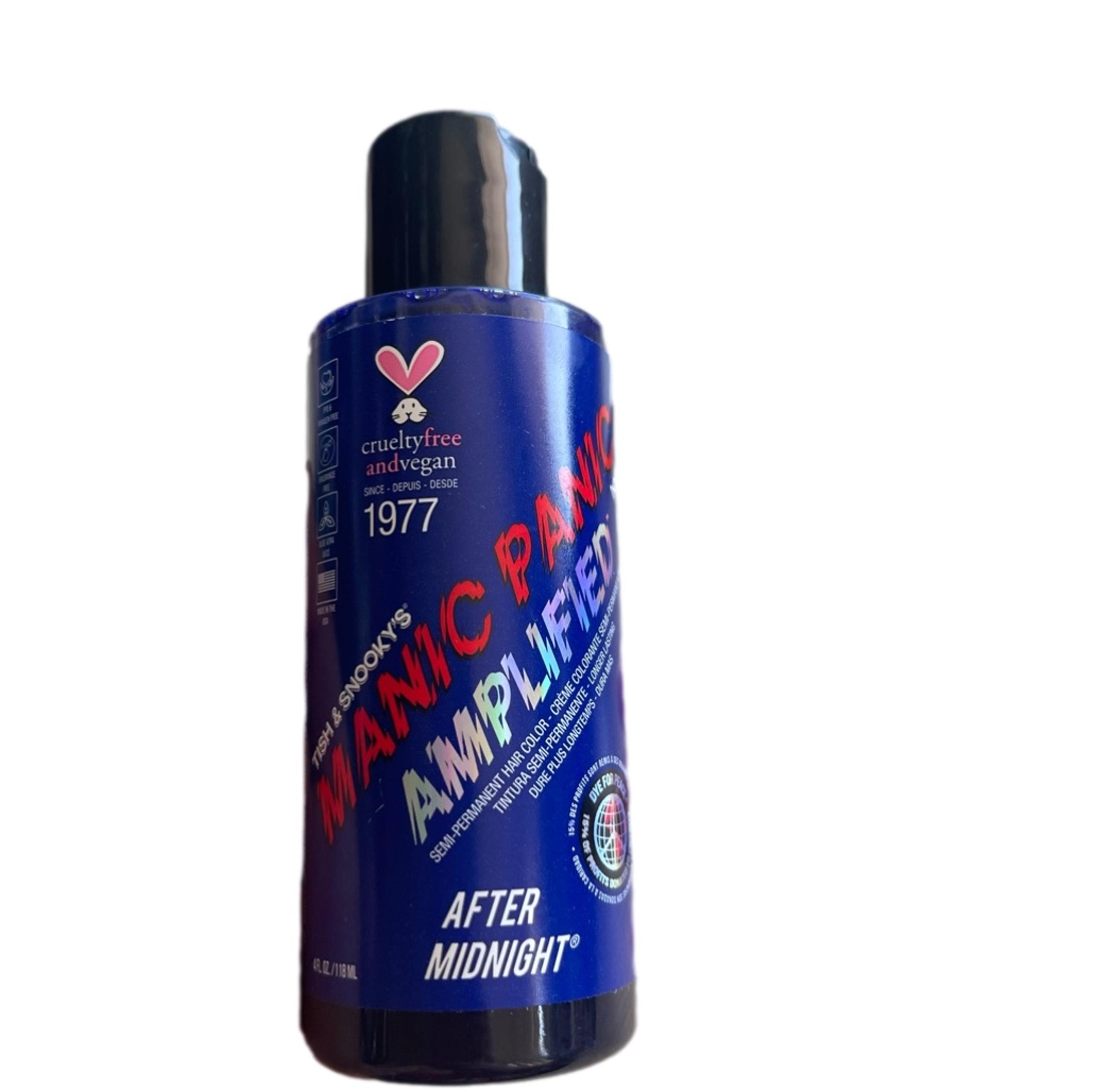 BRAND NEW Manic panic amplified after midnight 4FL OZ hair dye cruelty free