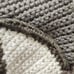 DEMDACO Reindeer Head Pouf Throw Pillow Brown Tan 20 x 16 Inch Wool Knitted
