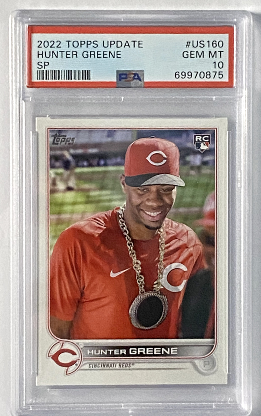 2022 Topps Update Hunter Greene SP PSA 10