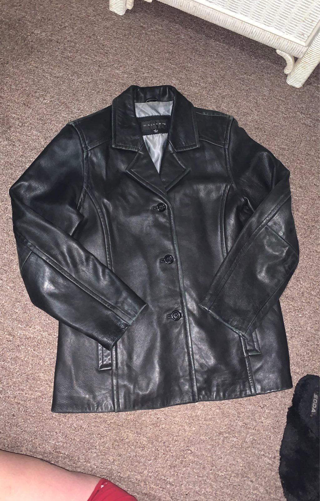 gallery leather coat