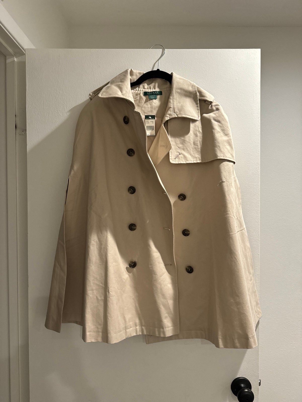 ralph lauren trench cape