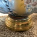 Vintage Glass Blue Glass Bubble Lamp