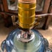 Vintage Glass Blue Glass Bubble Lamp