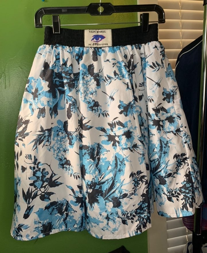Jean Paul Gaultier Floral Mesh Skirt XS