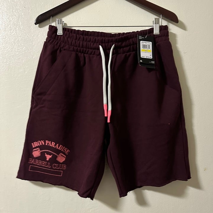 Brand New With Tag Mens Under Armour Project Rock Gym Heavyweight Terry Shorts L
