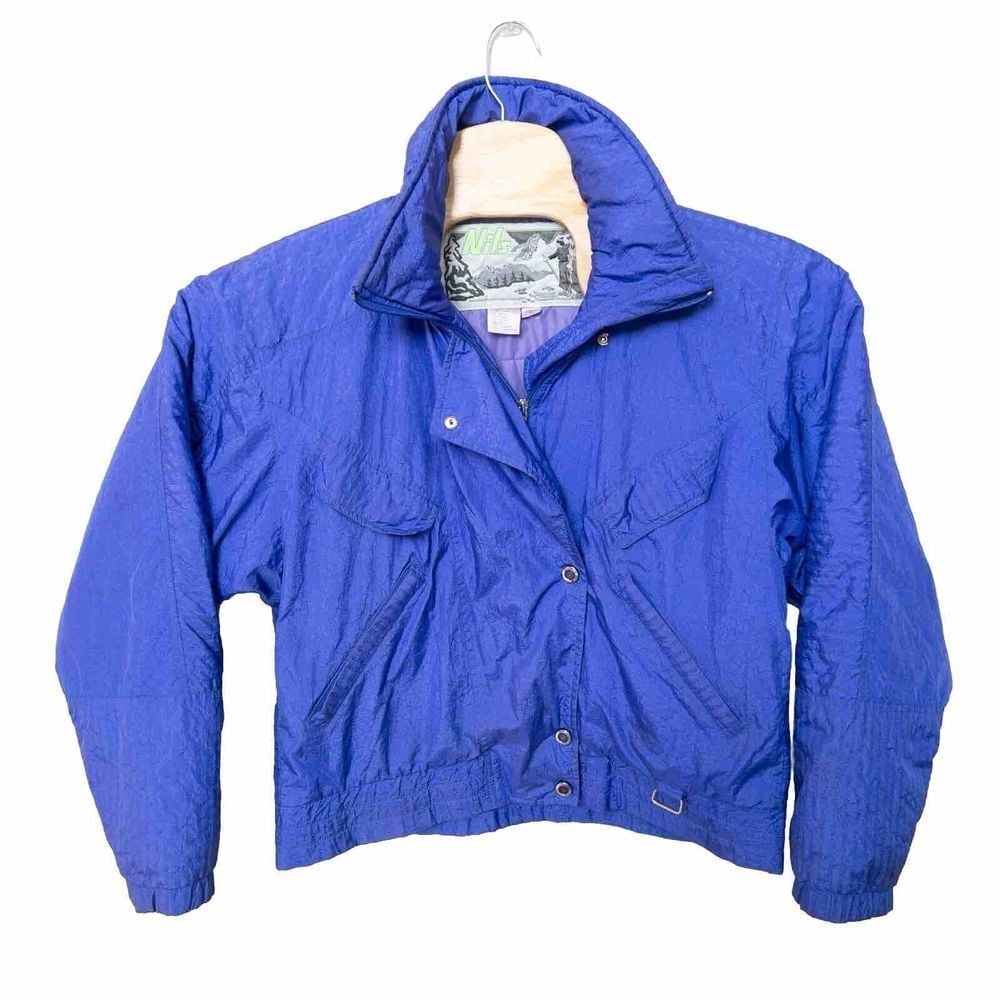 Vintage 1990's Nils Ski Jacket Purple Stars Womens Size 10