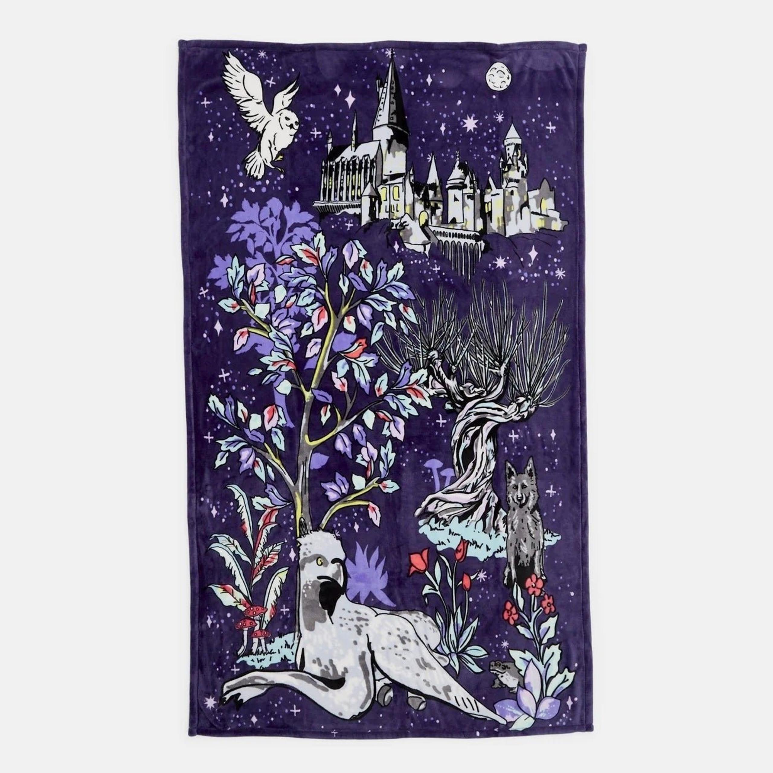 Vera Bradley Harry Potter Forbidden Forest Fleece Blanket