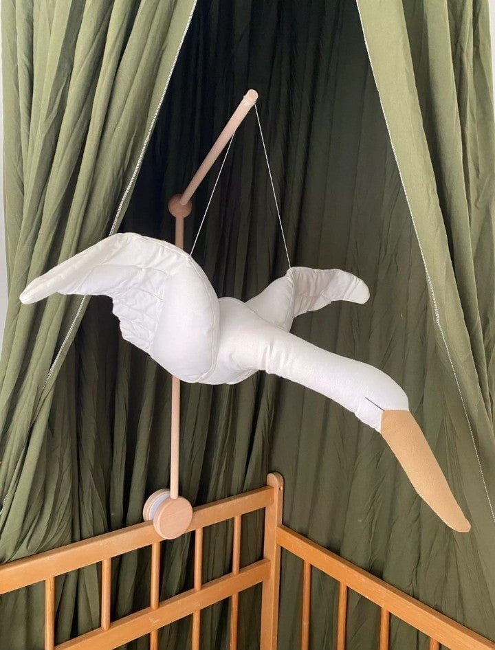Hanging Swan for Baby Nursery