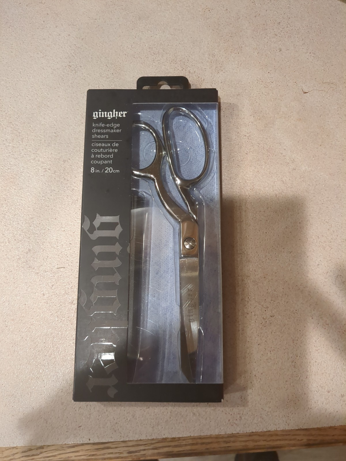Gingher knife edge dressmaker shears. 8in length