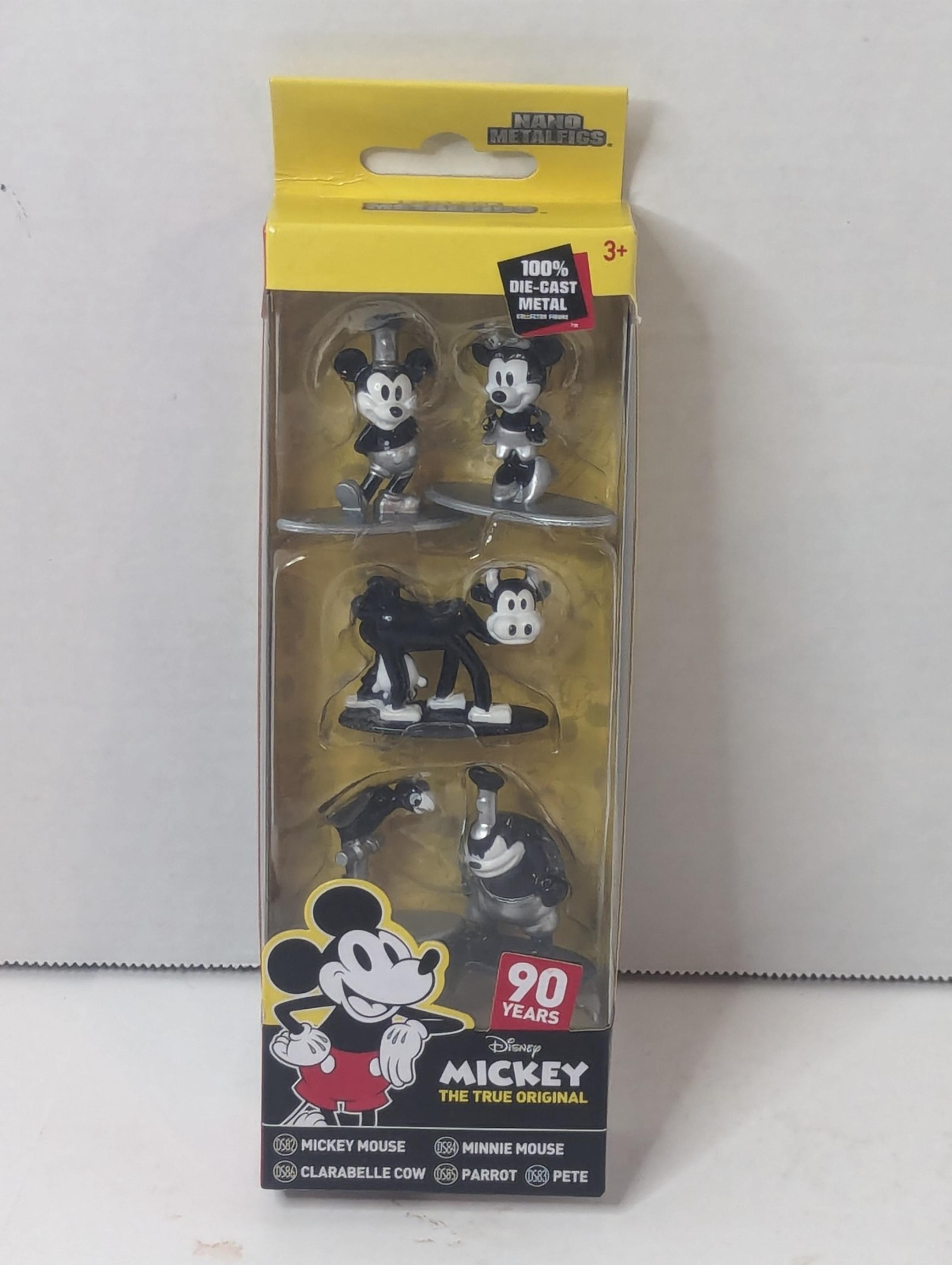 Disney's Mickey Mouse 90 Years Metal Die-Cast Mini Figure Collectibles - NIB