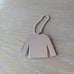 CHANEL Authentic Jacket Keychain White