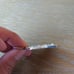 CHANEL Authentic Jacket Keychain White