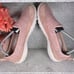 Skechers Be Light High Hopes Slip On Leather Textile Sneakers Shoes Rose Size 9