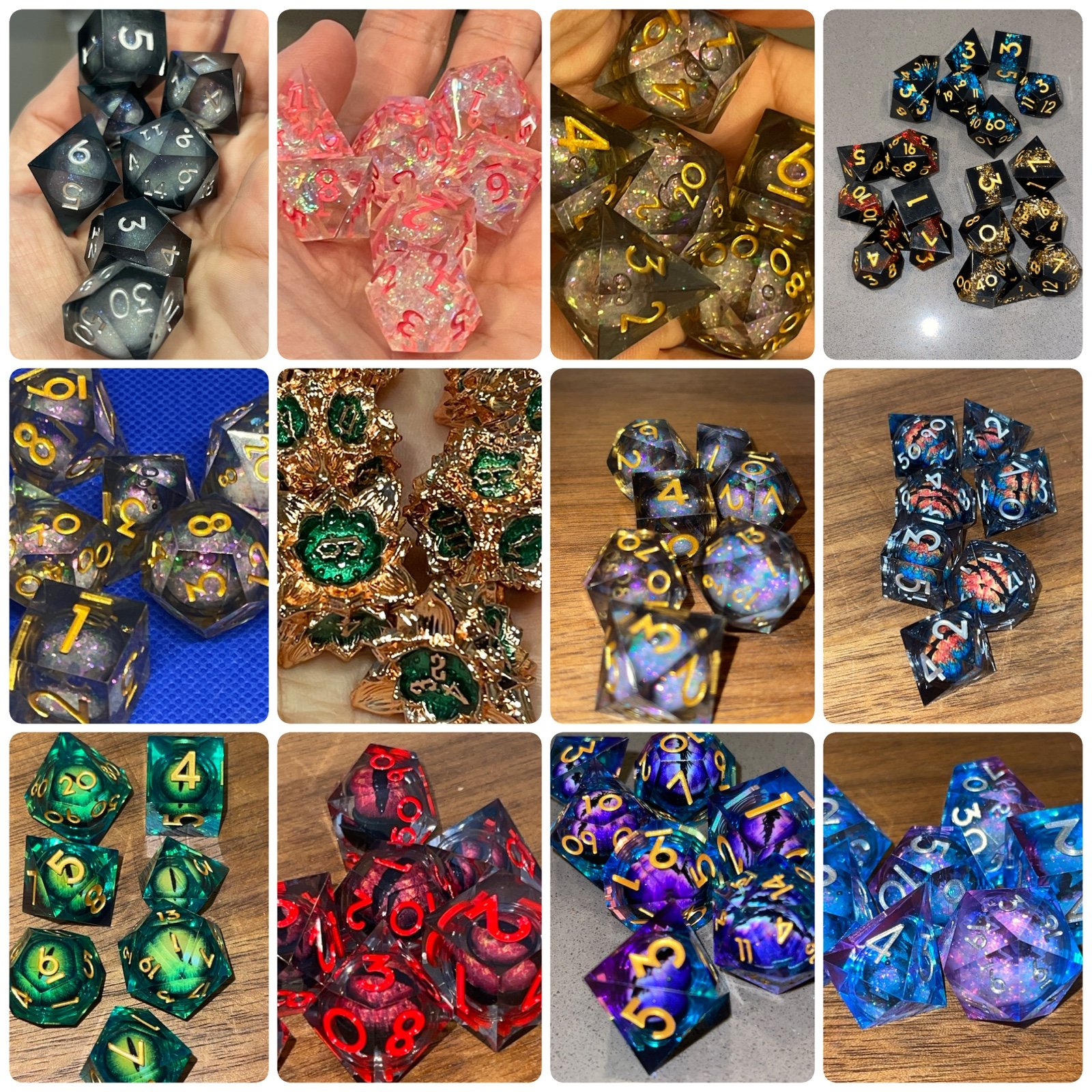 RPG / DnD Dice Sets of 7 priced 10-20