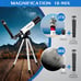 Telescope For Kids 50mm Refractor Telescope For Beginner Astronomy Educational
