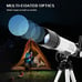 Telescope For Kids 50mm Refractor Telescope For Beginner Astronomy Educational