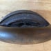 vintage Sad Iron original wood wooden handle antique cast detachable removable